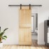 Puerta corredera con herrajes madera maciza de pino 70x210