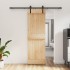 Puerta corredera con herrajes madera maciza de pino 70x210