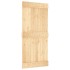 Puerta corredera con herrajes madera maciza de pino 95x210