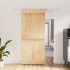 Puerta corredera con herrajes madera maciza de pino 90x210