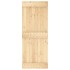 Puerta corredera con herrajes madera maciza de pino 80x210