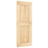 Puerta corredera con herrajes madera maciza de pino 80x210