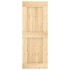Puerta corredera con herrajes madera maciza de pino 80x210