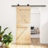 Puerta corredera con herrajes madera maciza de pino 70x210