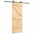 Puerta corredera con herrajes madera maciza de pino 70x210