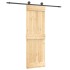 Puerta corredera con herrajes madera maciza de pino 70x210