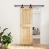 Puerta corredera con herrajes madera maciza de pino 70x210