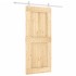 Puerta corredera con herrajes madera maciza de pino 90x210