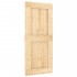 Puerta corredera con herrajes madera maciza de pino 90x210