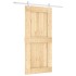Puerta corredera con herrajes madera maciza de pino 95x210