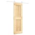 Puerta corredera con herrajes madera maciza de pino 70x210