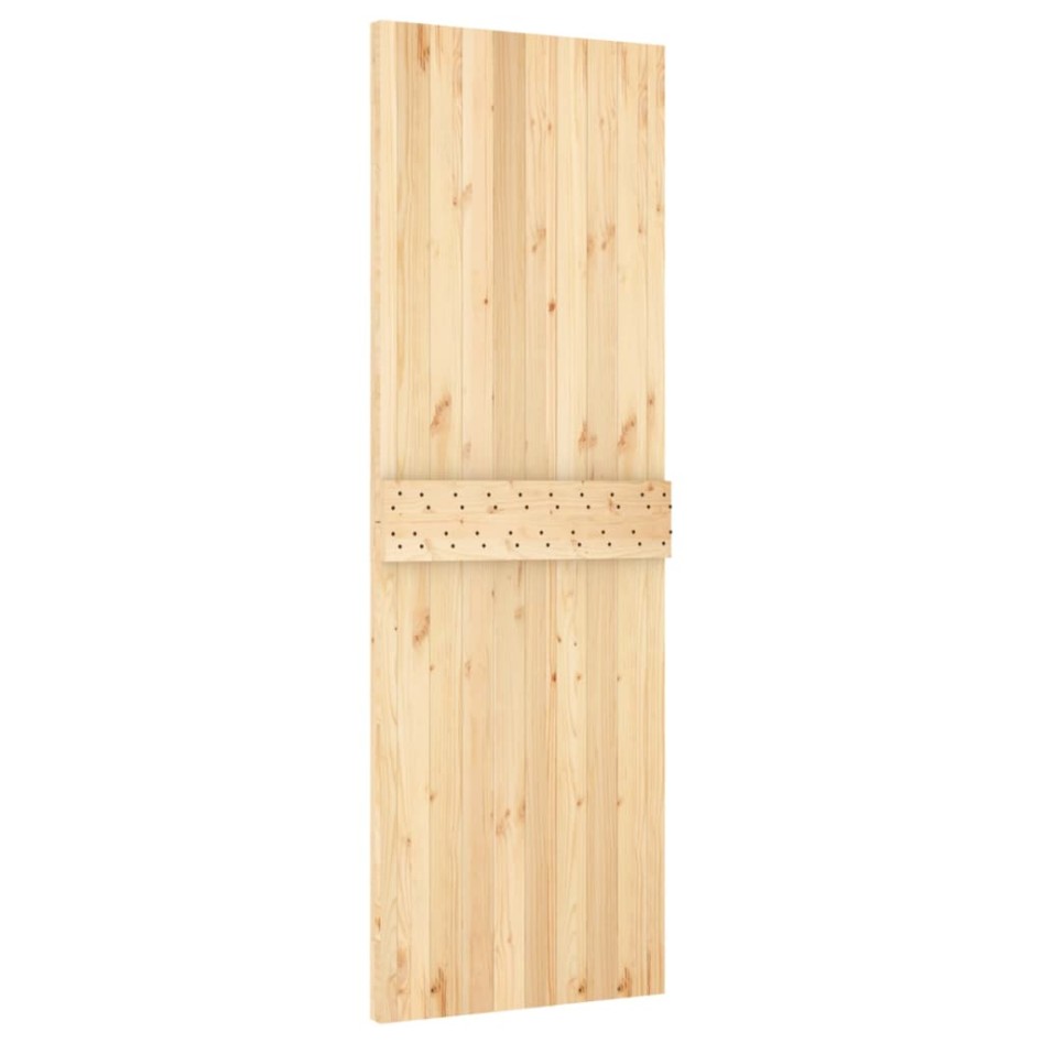 Puerta corredera con herrajes madera maciza de pino 70x210