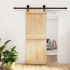 Puerta corredera con herrajes madera maciza de pino 80x210