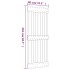 Puerta corredera con herrajes madera maciza de pino 80x210