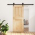 Puerta corredera con herrajes madera maciza de pino 85x210