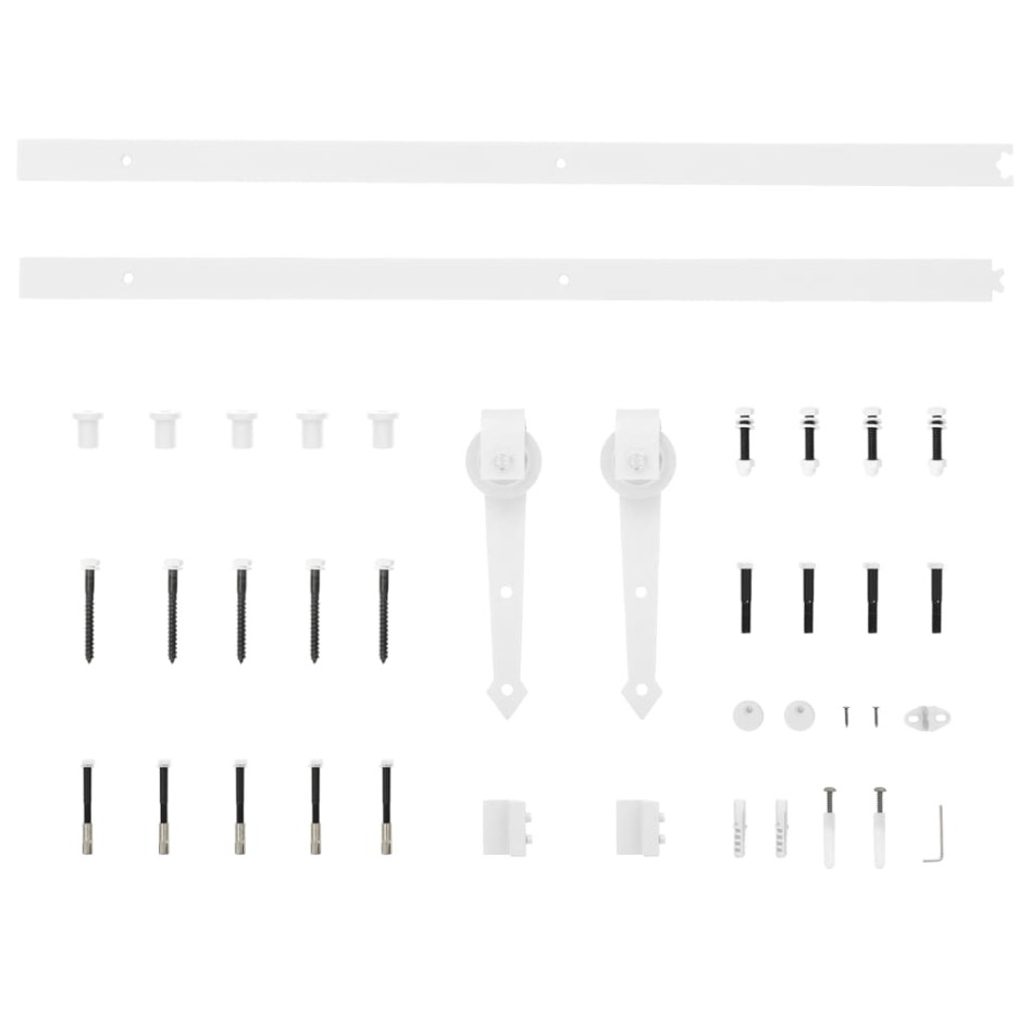 Puerta corredera con herrajes madera maciza de pino 100x210