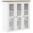 Aparador alto BODO madera pino blanco marrón 115,5x43x200,5
