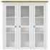 Aparador alto BODO madera pino blanco marrón 115,5x43x200,5