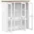 Aparador alto BODO madera pino blanco marrón 115,5x43x200,5