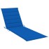 Tumbona doble y cojines azul royal madera pino