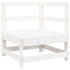 Juego de muebles de jardín 6 piezas madera maciza pino