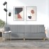 Sofá cama con reposabrazos tela gris