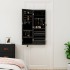 Espejo con joyero y luces LED para pared