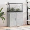 Soporte de acuario madera ingeniería gris hormigón 81x36x73 cm