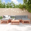 Juego de muebles de jardín 7 pzas madera maciza abeto Douglas