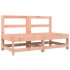 Juego de muebles de jardín 8 pzas madera maciza abeto