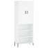 Aparador alto madera contrachapada blanco 69,5x34x180