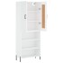 Aparador alto madera contrachapada blanco 69,5x34x180