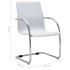 Silla de oficina voladiza de cuero sintético