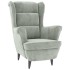 Sillón de terciopelo gris