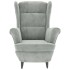 Sillón de terciopelo gris