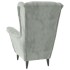 Sillón de terciopelo gris