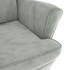 Sillón de terciopelo gris