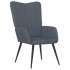 Sillón de relax de terciopelo gris