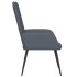 Sillón de relax de terciopelo gris