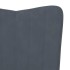 Sillón de relax de terciopelo gris