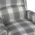 Sillón reclinable de tela blanco y