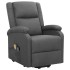 Sillón de masaje elevable tela gris