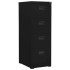 Armario archivador de acero negro 46x62x133