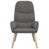 Sillón de relax de tela gris