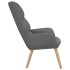 Sillón de relax de tela gris