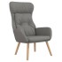 Sillón de relax de tela gris