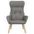 Sillón de relax de tela gris