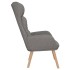 Sillón de relax de tela gris