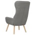 Sillón de relax de tela gris