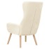 Sillón de relax de terciopelo blanco